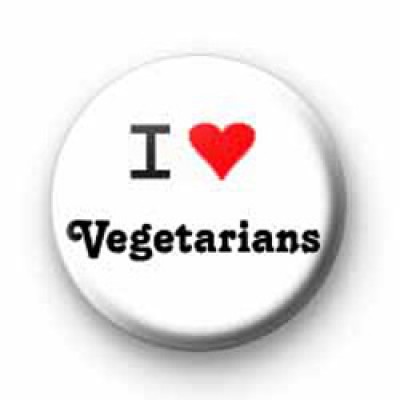 I Love Vegetarians badges